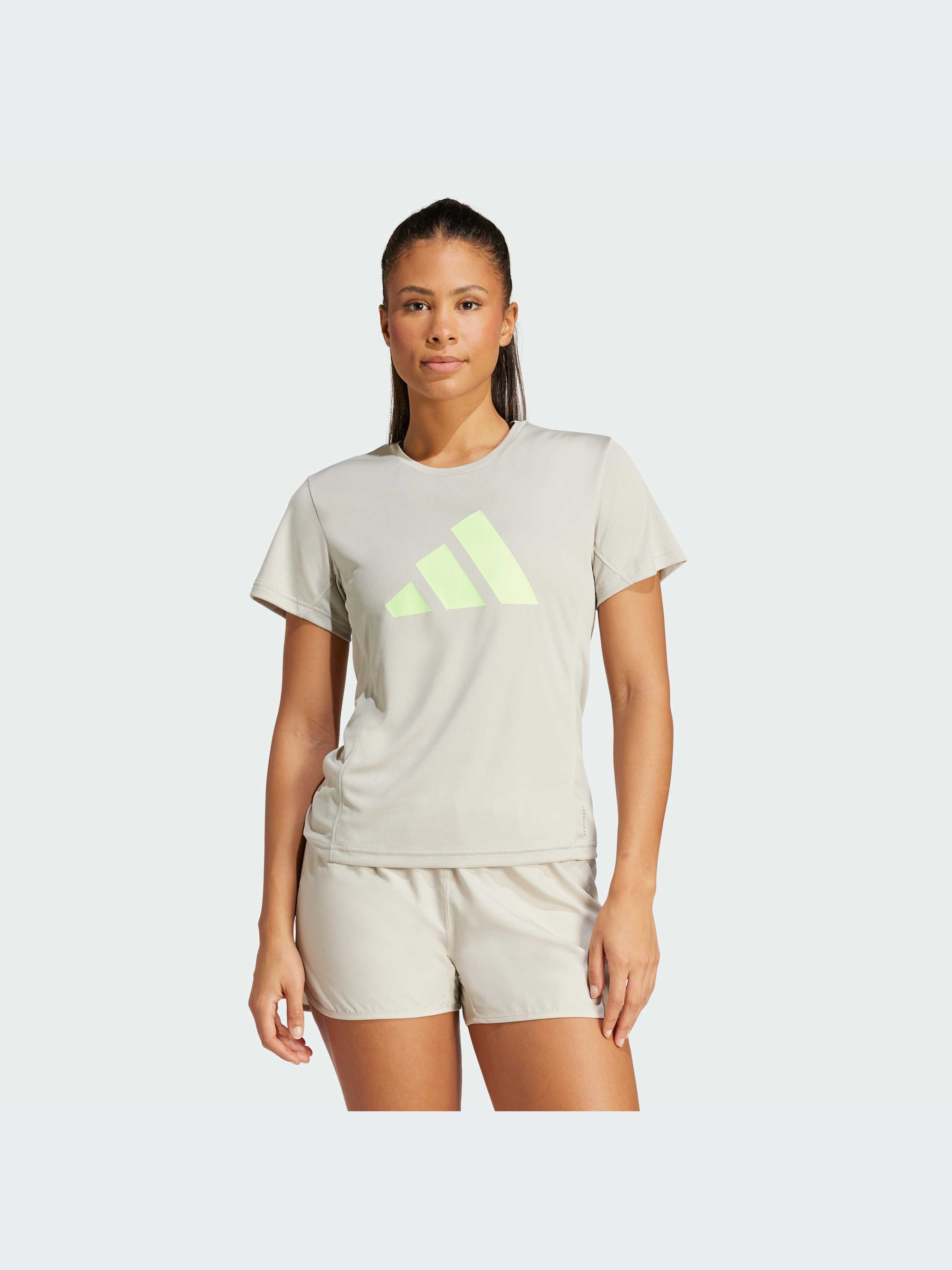 Футболка спортивная adidas IN0114 для женщин, цвет: Бежевый - купить в ...