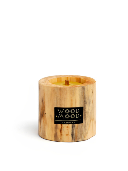 WOOD MOOD ­Деревянная интерьерная свеча с неповторимым узором на дереве модель 1511100000 — фото 4 - INTERTOP