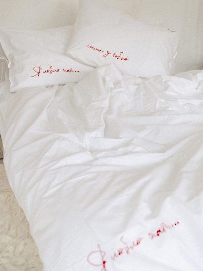 LEVAN HOME ­Комплект постельного белья с вышивкой модель 00112 — фото - INTERTOP