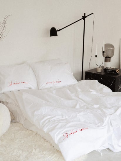 LEVAN HOME ­Комплект постельного белья с вышивкой модель 00112 — фото 3 - INTERTOP