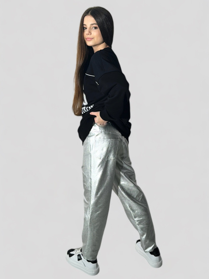 Прямые джинсы EVIE модель Silver-3464 — фото - INTERTOP