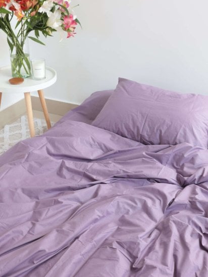 BedclozZzes ­Комплект постільної білизни з тканини Ранфорс Лавандового кольору модель 7662 — фото - INTERTOP
