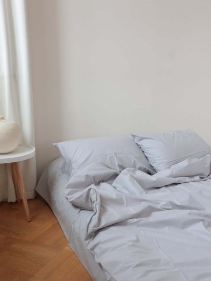 BedclozZzes ­Комплект постільної білизни з тканини Ранфорс Світло-сірого кольору модель 7277 — фото - INTERTOP