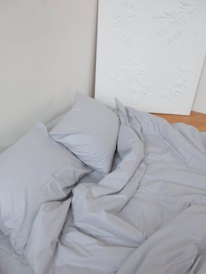 BedclozZzes ­Комплект постельного белья с ткани Ранфорс Светло-серого цвета модель 7277 — фото 3 - INTERTOP