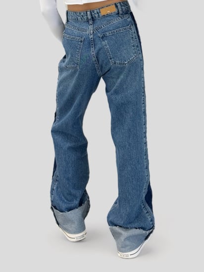 Широкие джинсы EVIE модель Blue-742 — фото - INTERTOP