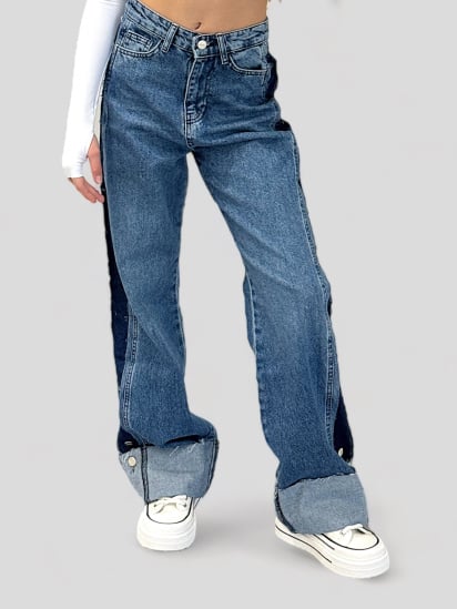 Широкие джинсы EVIE модель Blue-742 — фото - INTERTOP