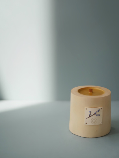 WOOD MOOD ­Деревянная свеча с ароматом лаванды модель 1213400000 — фото - INTERTOP