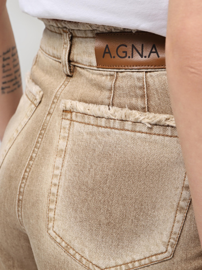 Шорты джинсовые A.G.N.A модель AG-2024-BEIGE — фото 5 - INTERTOP