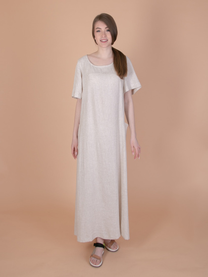 Платья Sil модель s279_Linen_White — фото 4 - INTERTOP