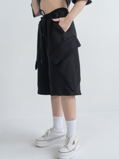 Шорти IJ модель shorts-petlya-black — фото 3 - INTERTOP