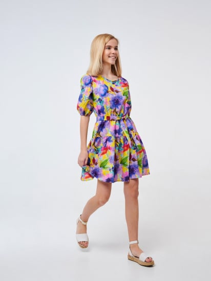 Платье мини SMIL модель smil_120355-cvety — фото - INTERTOP