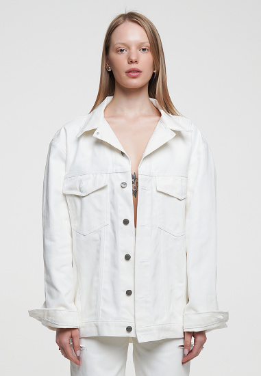 Джинсова куртка WhyNotDenim модель sp21-bmbr-white-os — фото 3 - INTERTOP