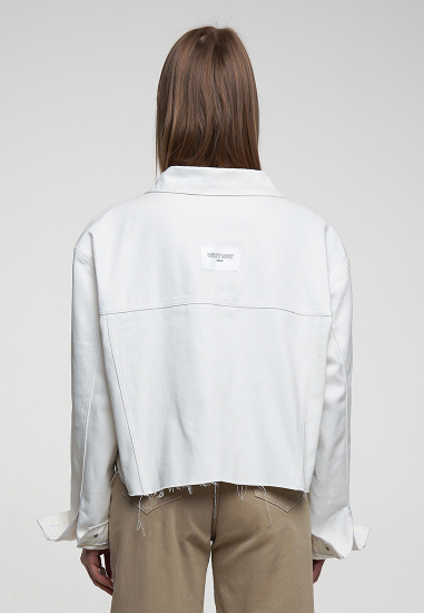 Джинсова куртка WhyNotDenim модель sp21-jctcr-white-os — фото - INTERTOP