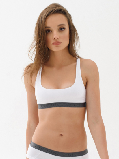 Бюстгальтер SMPL Underwear модель top.w.01.white.graphit — фото 3 - INTERTOP